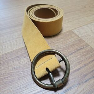 Amsterdam Heritage Ochre Suede Belt